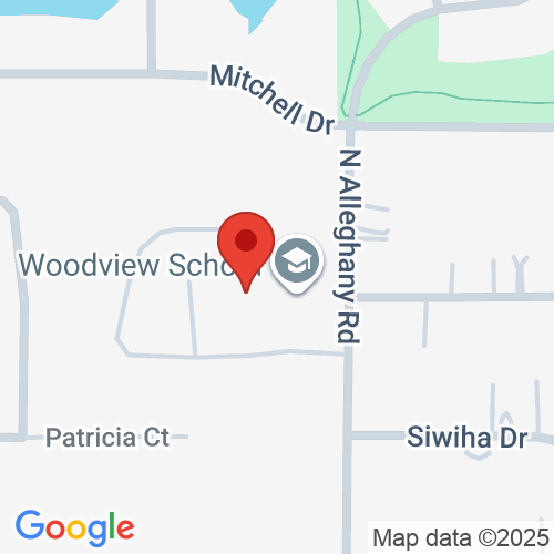 Map of Woodview School, 340 Alleghany Road, Grayslake, IL 60030