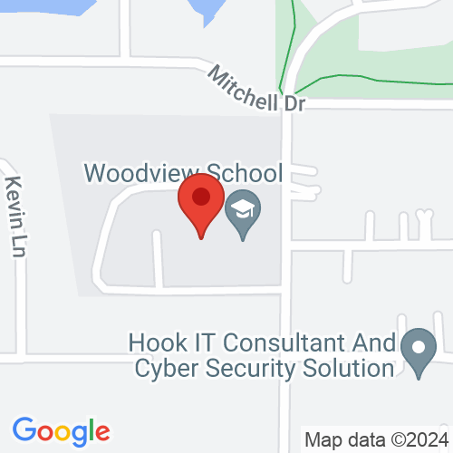 Map of Woodview School, 340 Alleghany Road, Grayslake, IL 60030