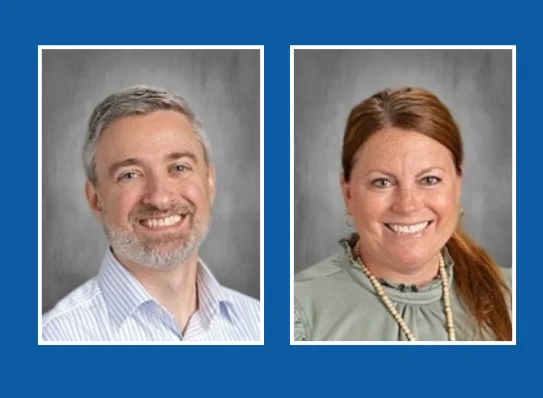Josh Higgins, Principal; Audrey Dhzurhov, Assistant Principal